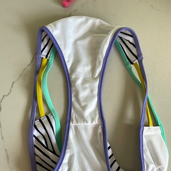 Victoria Secret Multi-Colored Striped Swim Bottoms - Picture 5 of 5